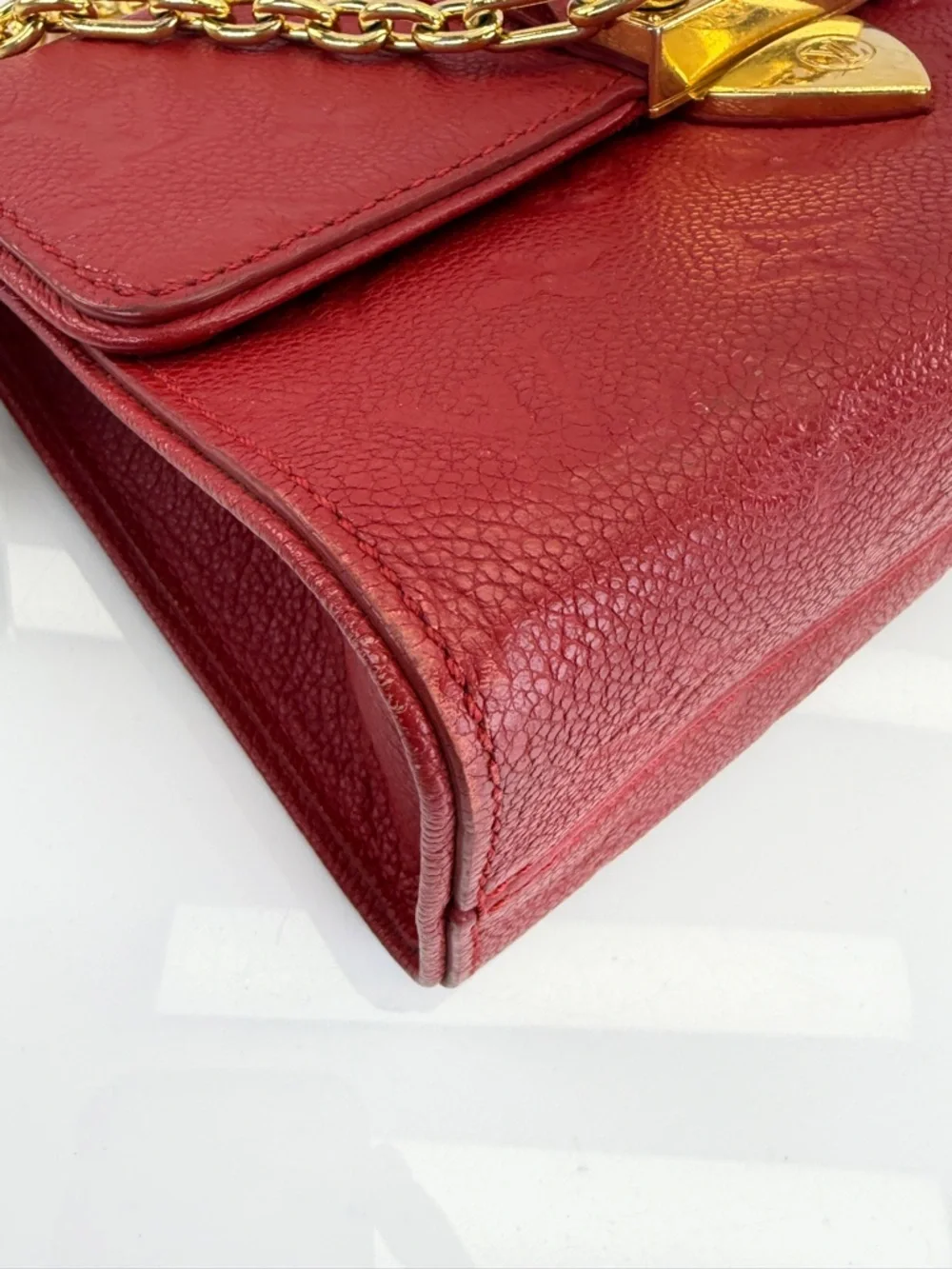 Louis Vuitton Red Monogram Leather Saint Sulpice PM